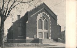 First M.E. Church Geneseo, IL Postcard Postcard Postcard