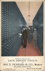 Safe Deposit Vaults of Wm. D. Perkins & Co., Bankers, Alaska Building Postcard