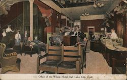 Office of the Wilson Hotel Postcard