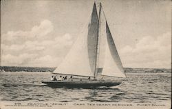 Seattle "Spirit" Cpt. Ted Geary Sailboats Postcard Postcard Postcard