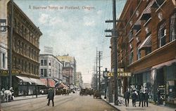 A Business Street Postcard