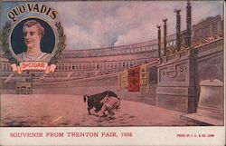 Quo Vadis Cigars - Souvenir from Trenton Fair, 1908 Postcard