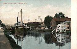 State Street Lock Trenton, NJ Postcard Postcard Postcard