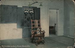 Electric Chair at State Prison Postcard