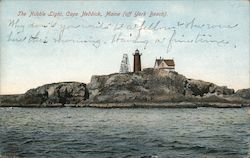 The Nubble Light House Cape Neddick, ME Postcard Postcard Postcard