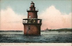 Deer Island Light, Boston Harbor Postcard