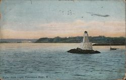 Fuller Rock Light, Providence River Rhode Island Postcard Postcard Postcard