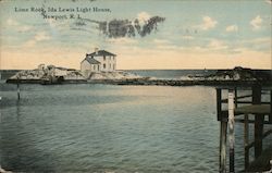 Lime Rock Ida Lewis Light House Postcard