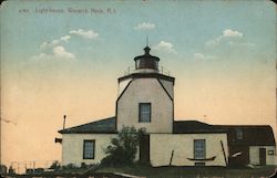 Lighthouse Warwick Neck, RI Postcard Postcard Postcard