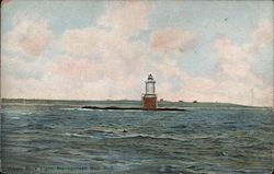 Whale Rock Light Postcard