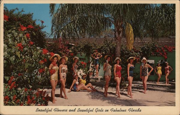 Beautiful Flowers and Beautiful Girls in Fabulous Florida Weeki Wachee