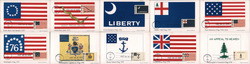 Lot of 10 US Flags Maximum Cards 1968 Postcard Postcard Postcard