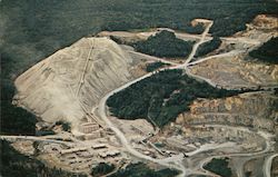 Aerial View of Ruberoid Company’s Asbestos Mine and Mill Postcard
