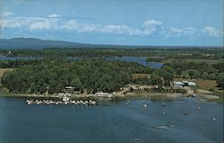 Aerial View of Point Bay Marina, Thompson's Point Postcard