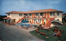 Blue Sands Motel Santa Barbara, CA Postcard Postcard Postcard