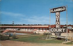Flamingo Motor Court Postcard