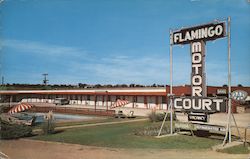 Flamingo Motor Court Weatherford, TX Postcard Postcard Postcard