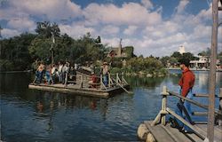 Tom Sawyer's Island at Disneyland Postcard