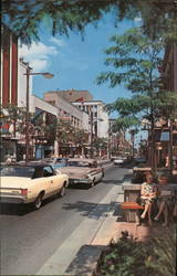 Looking east down Dundas Street, west of Market Lane Postcard