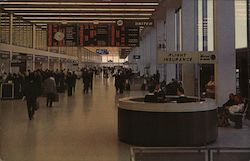 Lobby Ticket Area Chicago O'Hare International Airport Postcard