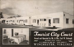 Tourist City Court Winchester, VA Postcard Postcard Postcard