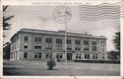 LeFlore County Court House Poteau, OK Postcard Postcard Postcard