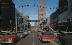 Looking West on Michigan Avenue to Downtown Battle Creek, MI Postcard Postcard Postcard