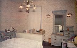 Upstairs Bedroom, Edison's Prefabricated Home Postcard