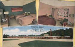 Virginia Court, Ike J. Davis Owner Postcard