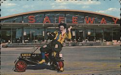 Safeway Supermarket - Zeezo the Clown Advertising Postcard Postcard