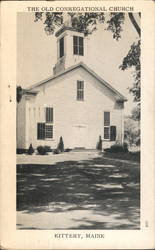 The Old Congregational Church Kittery, ME Postcard Postcard Postcard