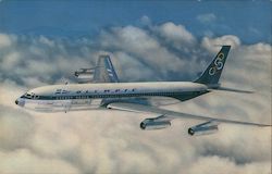 Olympic Boeing 707-320 Postcard