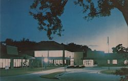 Night View of Villa Julie College Stevenson, MD Sydney Sussman Postcard