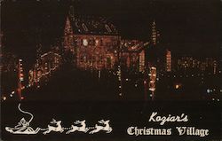 Kaziar's Christmas Village Postcard