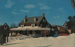 Ski Hostel Lodge Postcard