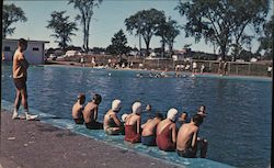 Municipal Pool Postcard