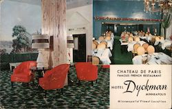 Chateau de Paris-Famous French Restaurant-Hotel Dyckman-Minneapolis' Finest Location Postcard