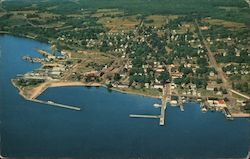 Aerial View of the Harbor Postcard