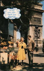 Arc de Triomphe Paris, France Postcard Postcard Postcard