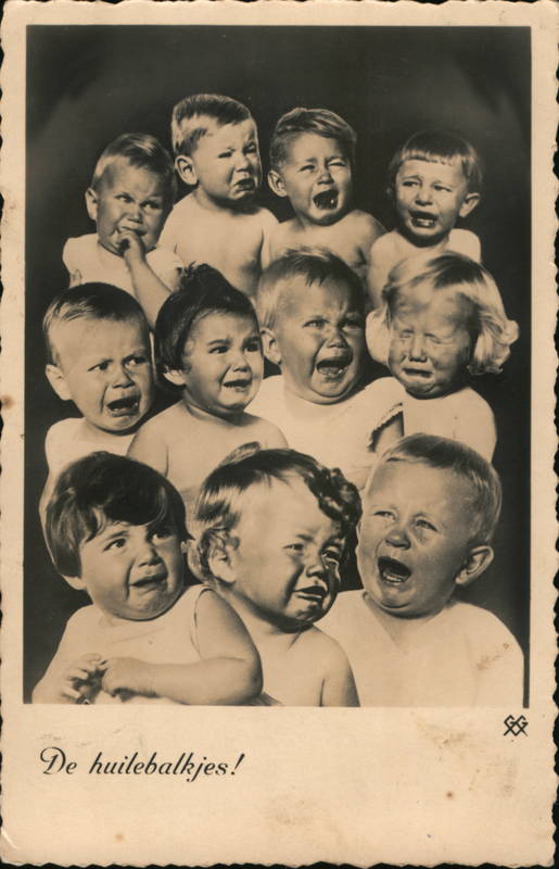 Der huilebalkjes! (The crybabies!) - A Group of 11 Children Crying