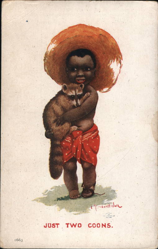 Just Two Coons Bernhardt Wall Black Americana