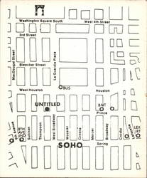 Soho "Untitled" 159 Prince St. New York City, NY Modern Postcard Postcard Postcard