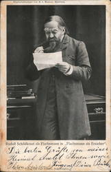 Original recording by H. J. Meisner, Hamburg Rudolf Schildkraut as Flachsmann in "Flachsma Actors Postcard Postcard Postcard