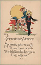 On Grandfather's Birthday Postcard Postcard Postcard