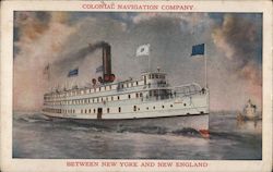 Colonial Navigation Company - Between New York and New England Postcard