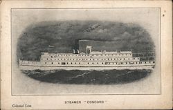 Steamer "Concord" Postcard