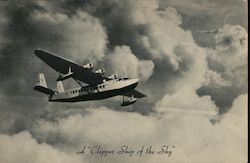 A "Clipper Ship of the Sky" Aircraft Postcard Postcard Postcard