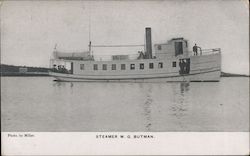 Steamer W.G.Butman Postcard