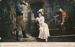 Odette Tyler, Olive May and H. S. Northrup In "The Love Route" Actors Postcard Postcard Postcard