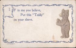 Teddy Patch Postcard